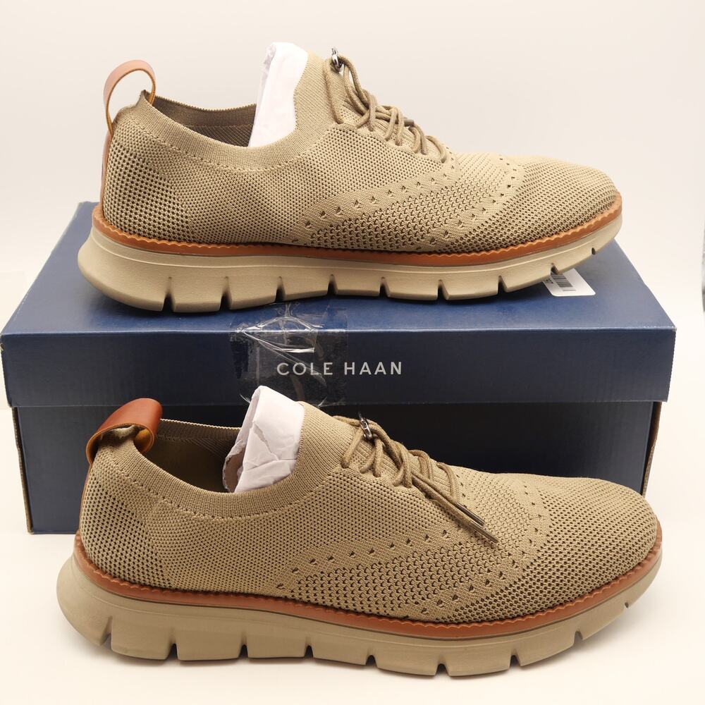 NEW Cole Haan Men's 11.5 Zerogrand Laser Wingtip Irish Coffee Brown - Picture 3 of 6